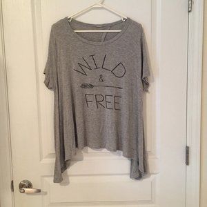 Wild & Free Open Back Tshirt
